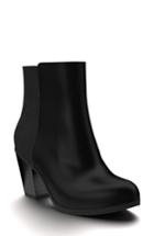 Women's Shoes Of Prey Block Heel Bootie .5 C - Black