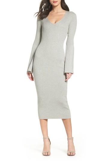 Women's French Connection Virgie Knit Midi Dress - Grey