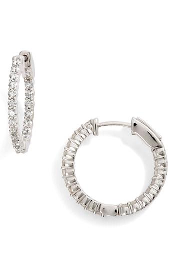Women's Bony Levy Luxe Diamond Hoop Earrings (nordstrom Exclusive)