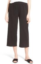 Petite Women's Eileen Fisher Organic Cotton Crop Pants P - Black