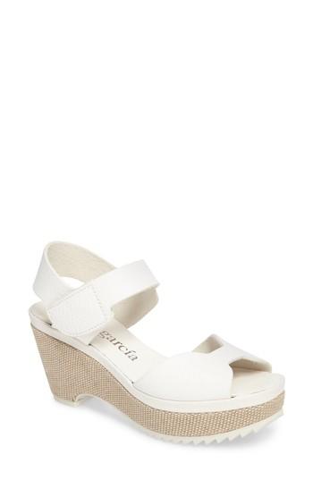 Women's Pedro Garcia Fah Wedge Sandal Us / 36eu - White