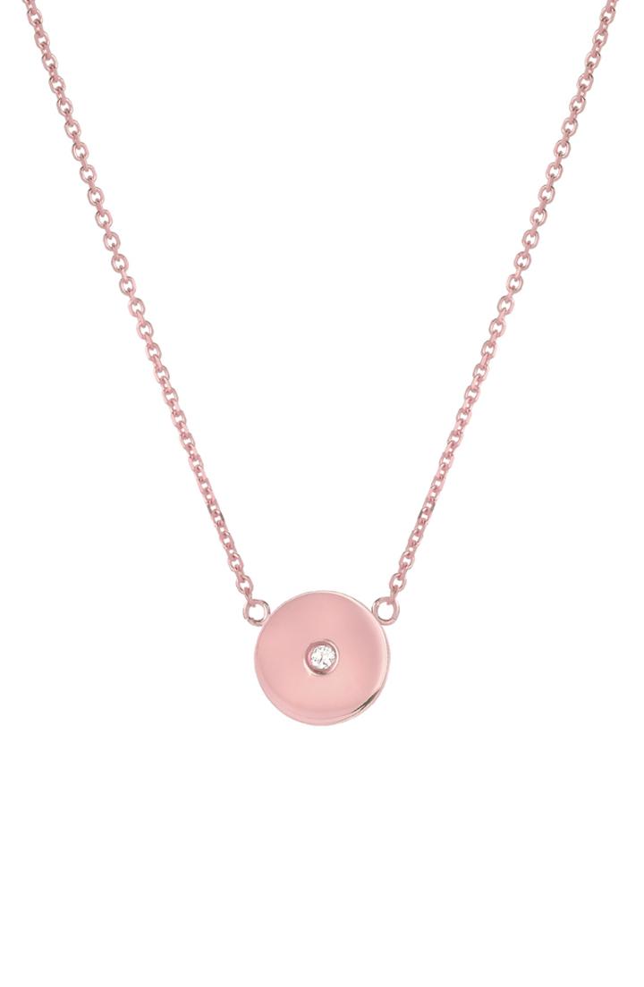 Women's Mini Mini Jewels Forever Collection - Circle Diamond Pendant Necklace