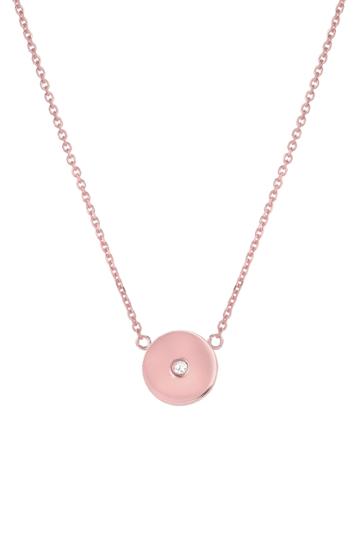 Women's Mini Mini Jewels Forever Collection - Circle Diamond Pendant Necklace