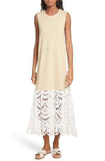 Women's See By Chloe Eyelet Panel Dress