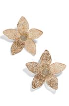 Women's Baublebar Glitter Resin Flower Earrings