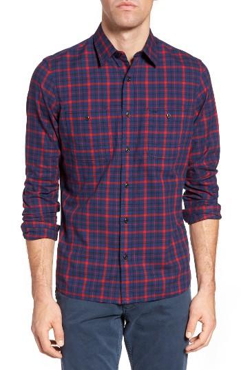 Men's Nordstrom Men's Shop Workwear Trim Fit Check Sport Shirt