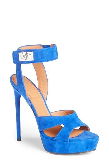 Women's Givenchy Shark's Tooth Sandal Us / 35eu - Blue