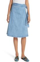 Women's Kate Spade New York Vintage Stretch Denim Wrap Skirt - Blue