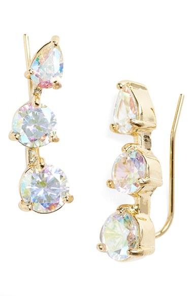 Women's Kate Spade New York 'shine On' Ear Crawlers