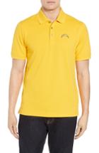 Men's Cutter & Buck Los Angeles Chargers - Advantage Regular Fit Drytec Polo - Yellow