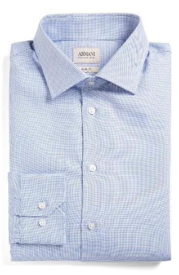 Men's Armani Collezioni Slim Fit Neat Dress Shirt