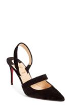 Women's Christian Louboutin Actina Slingback Pointy Toe Pump Us / 36eu - Black
