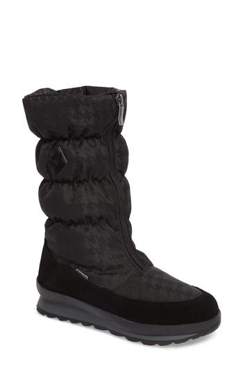 Women's Jog Dog Waterproof Zip-up Channel Quilted Boot Us / 38eu - Black