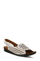 Women's Spring Step Jordana Slingback Sandal .5-7us / 37eu - White