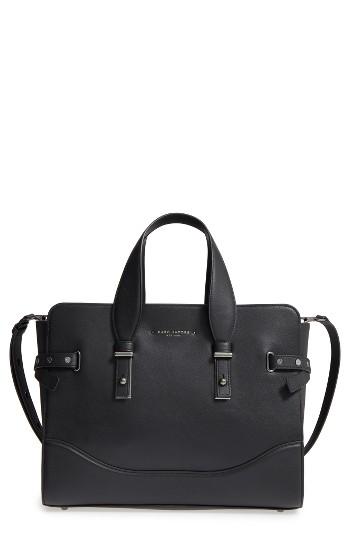 Marc Jacobs The Rivet Leather Satchel - Black