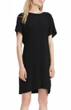 Women's Madewell Downtown Tie Back Dress, Size - Black