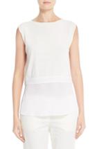 Women's Fabiana Filippi Silk Hem Cotton Tank