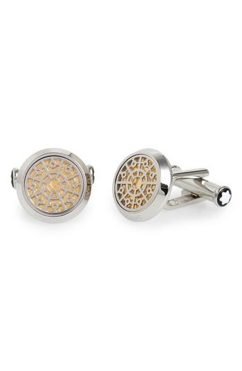 Men's Montblanc Gold Leaf Cuff Links