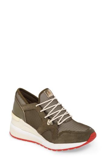 Women's Michael Michael Kors Scout Wedge Sneaker .5 M - Green