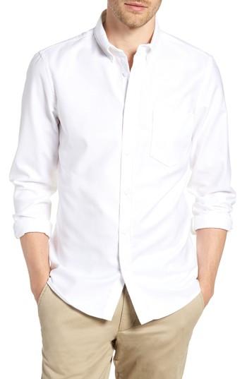 Men's 1901 Trim Fit Washed Oxford Shirt - White