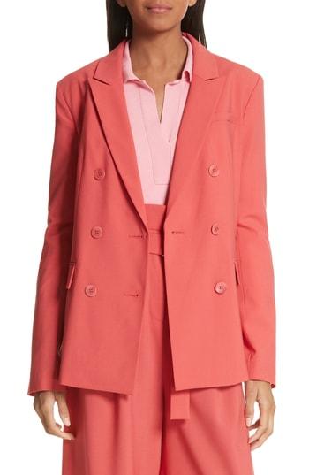 Women's Tibi Steward Tropical Weight Blazer - Pink