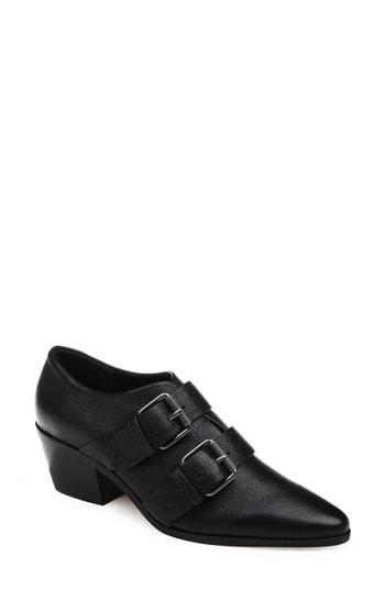 Women's Splendid Carla Buckle Bootie .5 M - Black