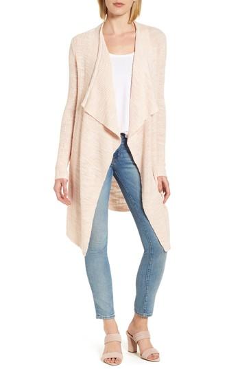 Women's Caslon Drape Collar Cardigan - Beige