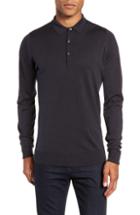 Men's John Smedley Slim Fit Long Sleeve Merino Polo