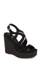 Women's Charles By Charles David Damon Platform Wedge Sandal .5 M - Black
