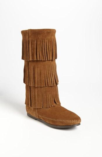Women's Minnetonka 3-layer Fringe Boot