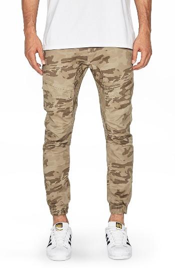 Men's Nxp Flight Camo Skinny Jogger Pants - Beige