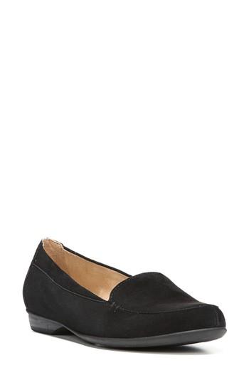 Women's Naturalizer 'saban' Leather Loafer M - Black
