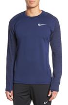 Men's Nike Thermasphere Long Sleeve Running T-shirt, Size - Blue