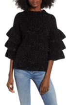 Women's Endless Rose Tiered Sleeve Sweater - Black