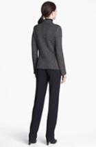 Women's St. John Collection 'nuda' Fine Jersey Turtleneck Shell - Black