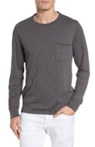 Men's Jason Scott Yale Long Sleeve Pocket T-shirt, Size - Grey