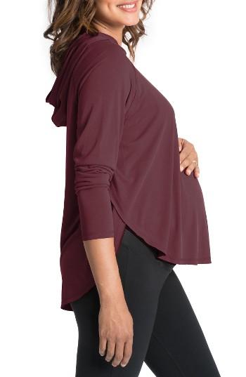 Women's Bun Maternity So Soft Maternity/nursing Hoodie - Red