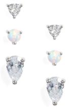Women's Nordstrom Set Of 3 Opal Geo Stud Earrings
