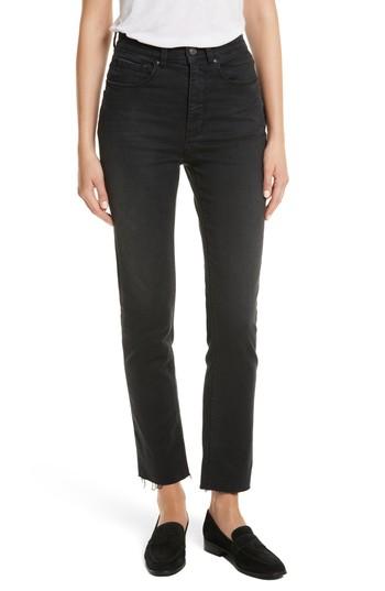 Women's Rebecca Taylor Ines Crop High Waist Skinny Jeans - Grey
