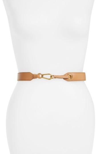 Women's Stella Mccartney Alter Faux Leather Belt 0 - Camel