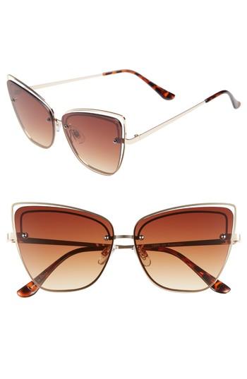 Women's Bp. Dainty 53mm Rimless Cat Eye Sunglasses -