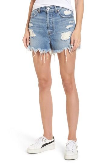Women's 7 For All Mankind Scallop Hem Shorts - Blue