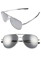 Women's Oakley Elmont 58mm Polarized Aviator Sunglasses - Lead/ Black Iridium P