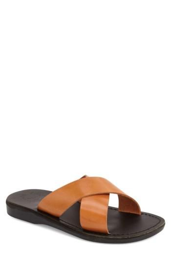 Men's Jerusalem Sandals 'elan' Slide Sandal -13.5us / 46eu - Brown