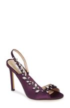 Women's Nina Deanna Embellished Sandal .5 M - Purple