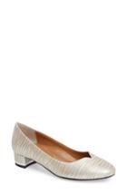 Women's J. Renee Bambal Block Heel Pump Aa - Metallic