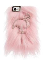 Skinny Dip Candy Flamingo Iphone 6/6s & 7 Faux Fur Case - Pink