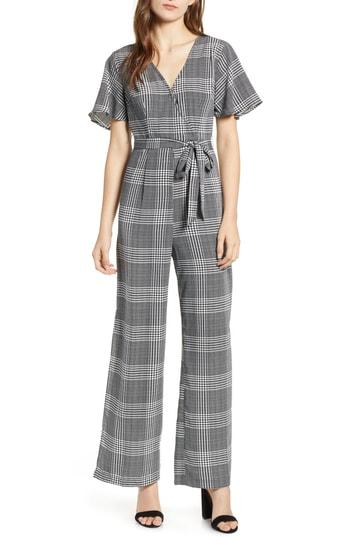 Women's Leith Tie Front Jumpsuit - Black