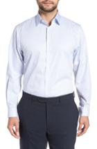 Men's Nordstrom Men's Shop Traditional Fit Check Dress Shirt .5 35 - Blue
