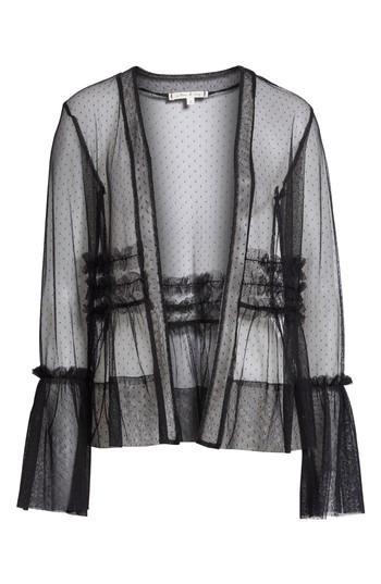 Women's Willow & Clay Ruffle Mesh Jacket - Blue